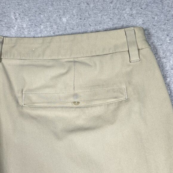 Lululemon Commission Shorts Size 38 Tan Flat Front Chino 9" Inseam Khaki - Picture 10 of 12